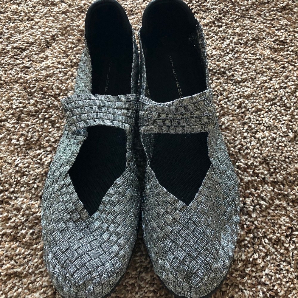 Silver Steven Shoes Size 10